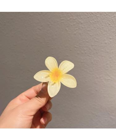 hgnxa Girl Flower Plumeria Hair Clip Sweet Handmade Cute Hair Duckbill Clip Headwear Hair Headwear for Women Girl Combination - Buy Online on GoSupps.com