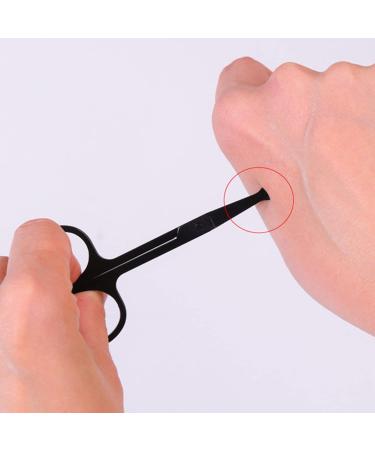TEMKIN Nose Hair Trimmer - Stainless Steel Scissors for Nose Eyebrow & Eyelash Grooming | Manual Round Trimming Tool for Precision Care - Buy Online on GoSupps.com