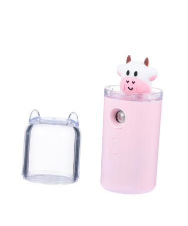Baluue Moisturizer Handheld Humidifiers Spray Bottles Mist Sprayer Mini Pink Plastic Material 3.8x3.8x10.8cm