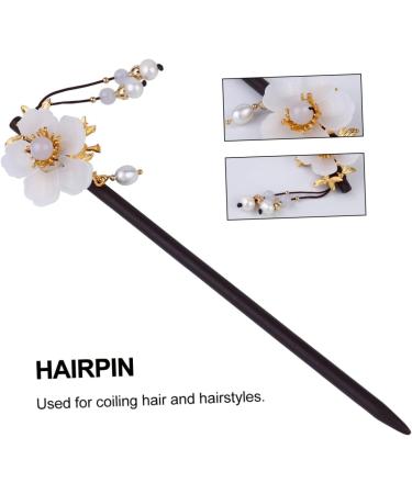 LALAFINA Pearl Wood Hairpin Chinese Hairpin Tassel Japanese Hair Pin Hair Sticks for Buns Vintage Hair Accessories Oriental Hair Sticks Kimono Hair Piece Wooden Cheongsam Women's - Buy Online on GoSupps.com