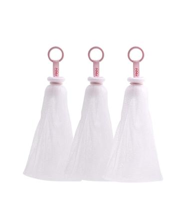 3 pieces Blister Mesh Foaming Net Double Layer Net Easy Bubble Mesh Bag Cleanser Foaming Net Bubble Net Bubble Net