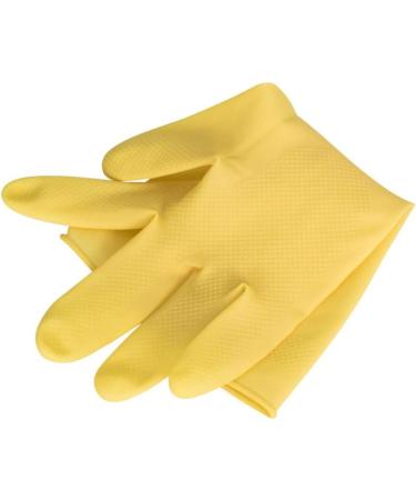 ESASAM Cleaning Gloves Rubber gloves rubber waterproof yellow (33cm) dishwashing rubber gloves female household housework thickened labor insurance wear-resistant beef tendon beef tendon latex - Buy Online on GoSupps.com