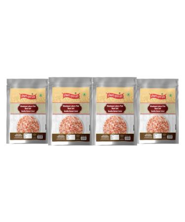 Okhli Musal Brand Authentic Himalayan Rock Salt Crystal for Traditional Dishes in Fast Navratri Upwaas Vrat Ekadashi Salt | Sendha Namak Whole Crystal | Lahori Rock Salt Granules-100GM*4Pack