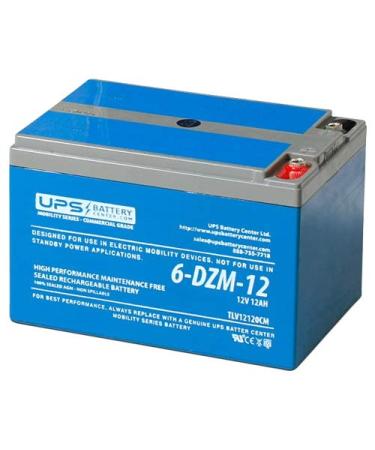 6-DZM-12 12V 12Ah Deep Cycle Gel Mobility Battery by UPSBatteryCenter