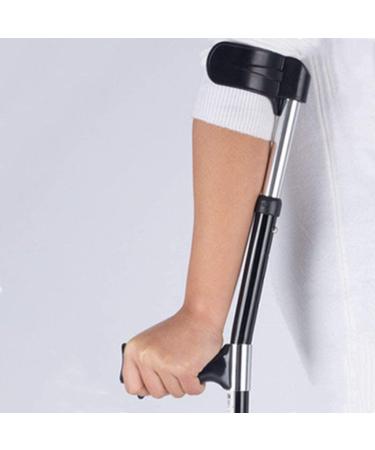 PSMPENG LRVTREC Forearm Crutches Adjustable Black Open Cuff Crutches for Elderly Handicapped Disabled Walk Easy Crutches with Handle Lightweight Aluminum Walking Stick Lightweight Arm Crutch - Buy Online on GoSupps.com