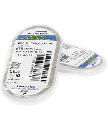 Bausch + Lomb SofLens Multifocal Monthly Contact Lenses - Progressive Soft 6 Pieces BC 8.8 mm DIA 14.5 -3.75 Diopters - International Shipping Available - Buy Online on GoSupps.com