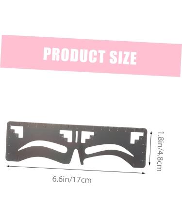 2pcs Eyebrow Ruler Brow Guide Template Eyebrow Shaping Stencil Eyebrow Shape Card 1 count (Pack of 1) Black - Buy Online on GoSupps.com