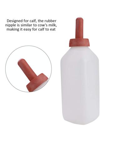 Calf Bottle with Push-On Nipple - 2L Milk Feeder for Nursing Baby Cows - Buy Online on GoSupps.com