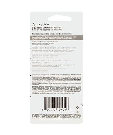 Almay Liquid Lash Extenders Mascara Blackest Black 0.34 fl oz - Buy Online on GoSupps.com