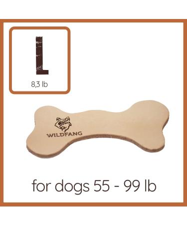 Wildfang Leather Chew for Dogs & Puppies - Naturally Tanned Soft Dog Toys | 3-Pack L 21 cm - Buy Online on GoSupps.com