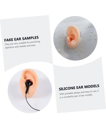 Silicone Leg Strap for Body Jewelry and Ear Piercings - Set of 4 Pieces | Artificial Ear Mold for Massage and Foley | Silicone Body Parts Silicone Mold - Light Yellow - Buy Online on GoSupps.com