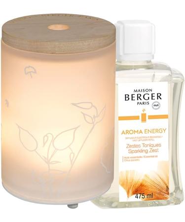 Buy Lampe Berger Aroma Energy Electric Diffuser - Satin White Glass 475 ml | International Shipping Available - Buy Online on GoSupps.com