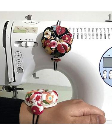 FeiHong 2 Packs Wrist Strap Pin Cushions Sewing Pincushions with Elastic Wrist Belt - Buy Online on GoSupps.com