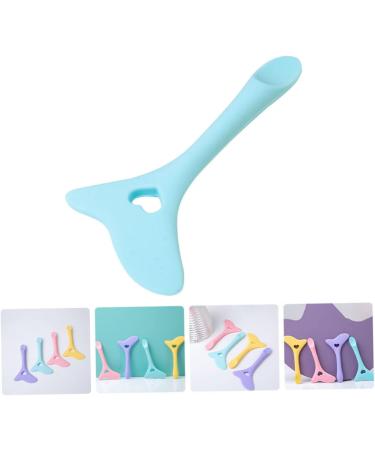 Angoily Eyeliner Aid Silicone Molds Eyeshadow Multipurpose Tool Eyeliner Applicator Tool Eyelash Spoon 11.7X5.9CM Blue - Buy Online on GoSupps.com