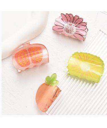 xbiez Fruit and Vegetable Hair Claw Clip for Women Styling Hairpin Thick Hair Thin Hair Hair Accessories Small Headpiece Gift Big rainbow - Buy Online on GoSupps.com
