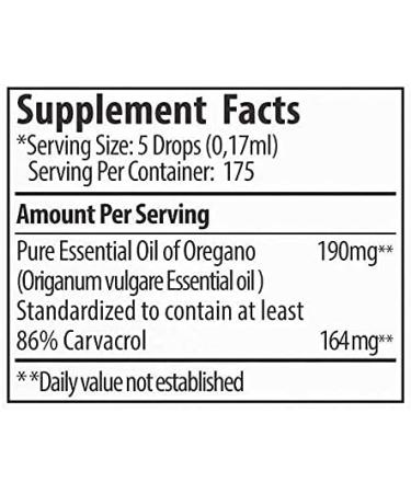 Zane Hellas 190mg Oregano Oil-164mg Carvacrol, 100% Greek Undiluted, 1fl. oz - 30ml - Buy Online on GoSupps.com