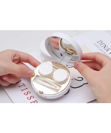 Milists Contact Lens Container & Applicator - Travel Kit with Mirror & Organizer - Sweet Invisible Golden Case for Easy Travel - Buy Online on GoSupps.com