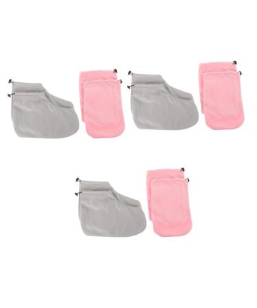 minkissy 3 Sets Gloves Wax Insulated Feet Cover Wax Bath Liner Work Glove Hand and Foot Bags Paraffin Wax for Feet Wax Foot Cover Paraffin Wax Feet Cover Boots Washable Fabric Nursing Cover
