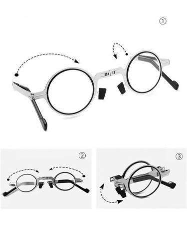 Limfer Portable Mini Blue Light Blocking Reading Glasses - Compact Folding Fashion Anti-UV Design for Men & Women - Buy Online on GoSupps.com