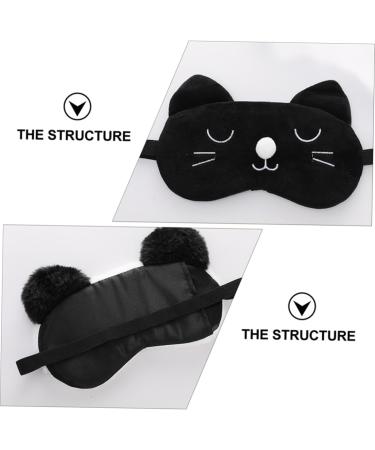 Beaupretty 3 Pcs Sleep Masks - Plush Eye Covers for Comfortable Sleep Travel & Relaxation - Cat & Panda Designs - International Shipping Available - Buy Online on GoSupps.com