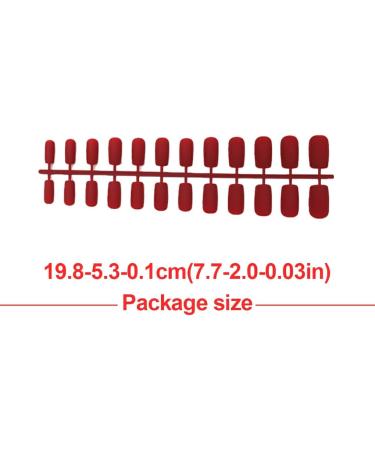dijiusidy 1 Set Glue on Nails Medium Length Files Square Style Press on Solid Color Wraps Artificial Beauty Tool DIY Decorations 2 - Buy Online on GoSupps.com