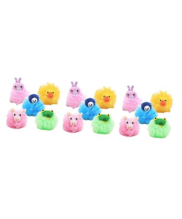 Healeved 12 Pcs Bath Sponge Bath Puff Bath Flower Bath Ball Bath Accessories