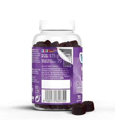 VITALDIN Melatonin Gummies - 1mg per dose - 70 gums (for 2 months) Blackberry Flavor - Helps Improve Sleep Quality - Gluten Free - for Kids and Adults - Buy Online on GoSupps.com