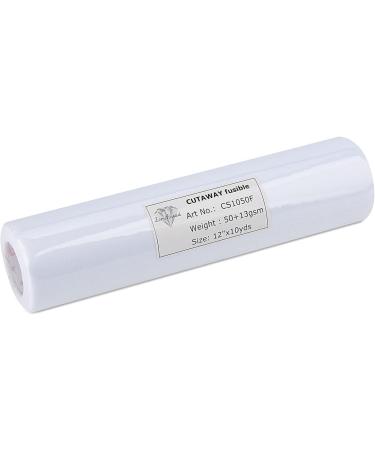 Simthread Fusible Cut Away Stabilizer Backing for Machine Embroidery - 1.8 oz 12x10 Yards Roll - Buy Online on GoSupps.com