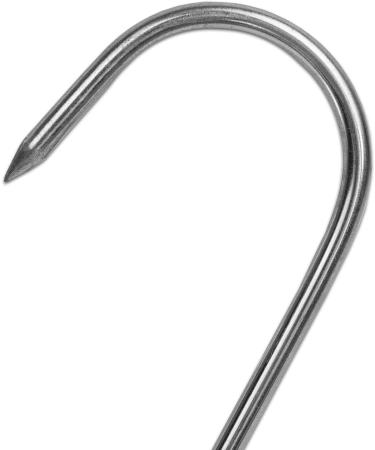 10 Pieces Stainless Steel Smoking Hooks - 17 cm Meat Hooks for Perfect BBQ & Grilling - International Shipping Available - Buy Online on GoSupps.com