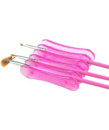 Bluelans Makeup Nail Art Design Craft Acrylic UV Gel Brush Pen Rest Holder Stand Plastic (Random Colour) - Buy Online on GoSupps.com