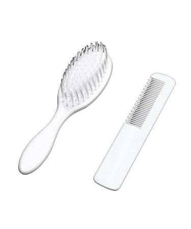 Xinsany Newborn and Toddler Hair Brush and Comb Set  Baby Head Massager
