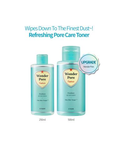 ETUDE HOUSE Wonder Pore Freshner 500ml | Refreshing Toner with Peppermint Vinegar for Clear Skin - Buy Online on GoSupps.com