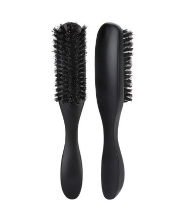 Beard Brush for Men - Long Handle Curved Mustache Brush Wooden Hair Cleaning Tool Black - Personal & Professional Use - Buy Online on GoSupps.com