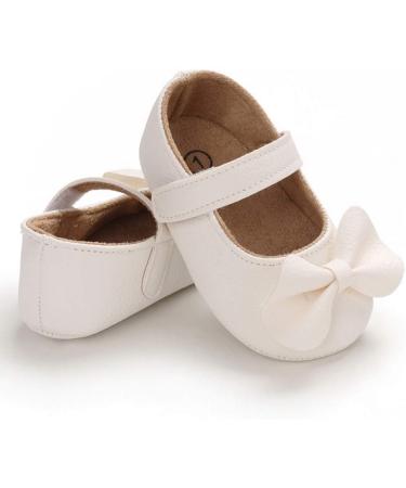 LACOFIA Baby Girls Anti-Slip Mary Jane Princess Shoes 12-18 Months - White - Buy Online on GoSupps.com