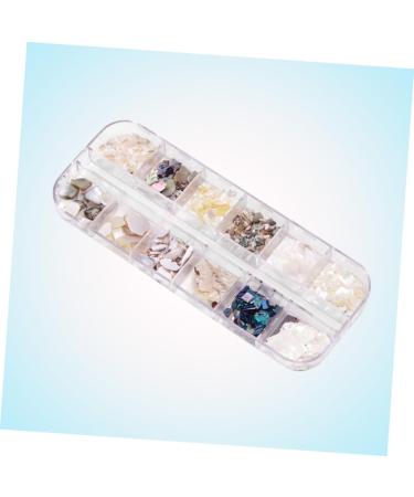 FRCOLOR Storage Box sequin outfit kit de manicura sequin suit nail nail decoration nail Jewelry kit nail nail Accessories manicure semicircle shell Storage Boxes - Buy Online on GoSupps.com
