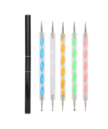 Demeras Angled Mascara Painting Tool Manicure 19x7x2 Nail Art Dotting Pen Manicure Tool Set Doubleend Uv Gel Painting Pen Manicure Accessories