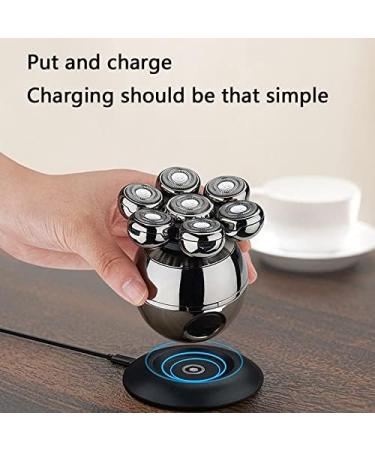 7D Electric Head Shaver for Bald Men | Waterproof Razor with LCD Display & 7 Floating Cutters | Multifunctional Trimmer for Smooth Shaving - Buy Online on GoSupps.com