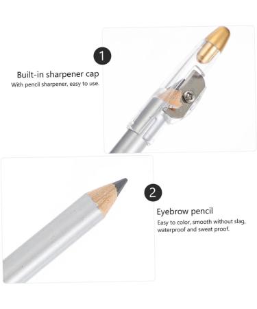 Angoily 10pcs Pencil Sharpener Eyebrow Pencil Eyeliner Pen Eyeshadow Pencil Smooth Eye Shadow Pencil - Buy Online on GoSupps.com