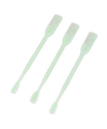 ZJchao Manual Nose Hair Trimmer Double Heads 360 Degrees Rotation Deep Cleansing Nose Hair Cutter Mint Green 3pcs