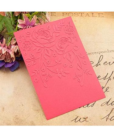 Joyful Home 1PC Rose Leaves Background Embossing Folder - DIY Floral Card Making Scrapbooking Mold - Buy Online on GoSupps.com