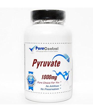 Pyruvate 1000mg // 100 Capsules // Pure // by PureControl Supplements