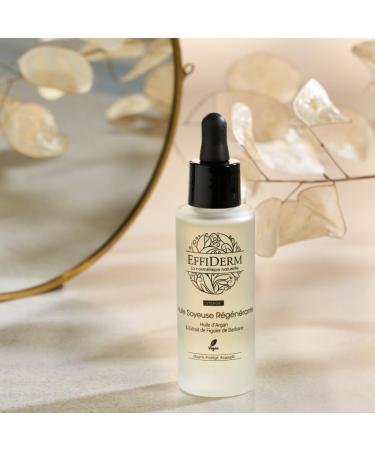 EFFIDERM - Regenerating Silky Oil - Face Body & Hair Care - Argan & Sweet Almond Oil - Vegan - 30ml recyclable glass bottle - Buy Online on GoSupps.com