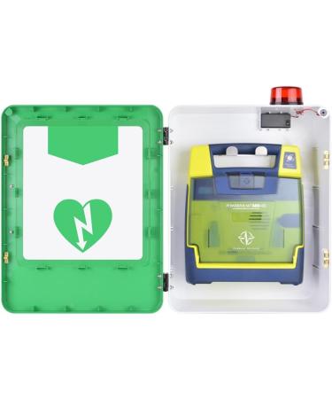 Wall-Mounted AED Defibrillator Storage Cabinet with Key & Alarm | Steel AED Alarm Box for Home & Office Emergency - Buy Online on GoSupps.com