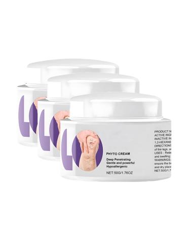 Professional Leg Treatment Cream Varicose Veins C-Ream For Legs Care Ointment Deep Penetrating Fast-Absorbing Non-Sticky Formula for all Skin Types (3PCS)