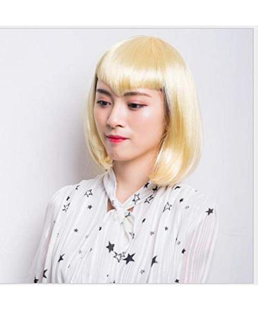 BGHJUE Yellow Bob Wig for Halloween - Synthetic Hair Wig with Bangs for Black Women | Long Straight Middle/Side Part - Buy Online on GoSupps.com