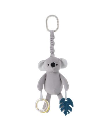 Apricot Lamb Baby Stroller or Car Seat Activity and Teething Toy  Features Plush Gray Koala Character  Gentle Rattle Sound & Soft Teether  8.5 Inches