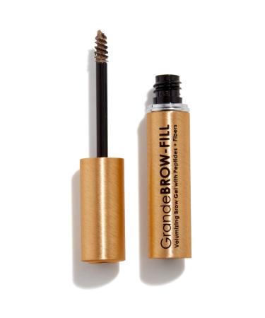 Grande Cosmetics GrandeBROW-FILL Volumizing Brow Gel  Tinted or Clear Eyebrow Mascara  Soft Flexible Hold  Water Resistant 2. Light