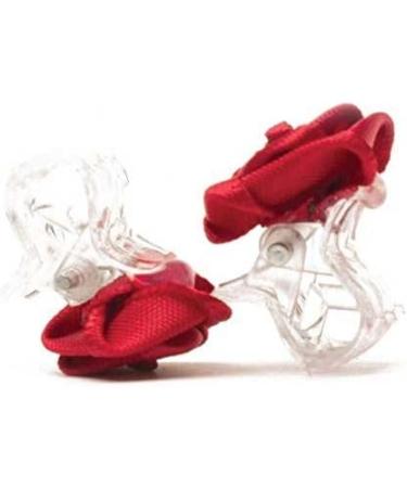 Buy 10 Burgundy Red Rose Hair Clips | Bridal Hair Accessories | Bordeaux Red Hair Clip Set | Perfect for Weddings & Special Occasions - Buy Online on GoSupps.com