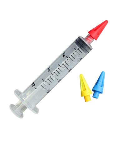 Wellys Ear Cleaner Set Ear Rinse Ear Syringe 3 Silicone Attachments Earwax Remover Multi-Coloured One Size