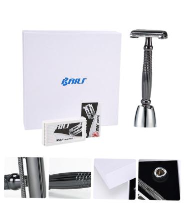 Buy Ipetboom Manual Safety Razor Set for Women - Stainless Steel Double Edge Razors - Chrome-Plated Alloy Hand Razor - Perfect for Smooth Shaving - Buy Online on GoSupps.com